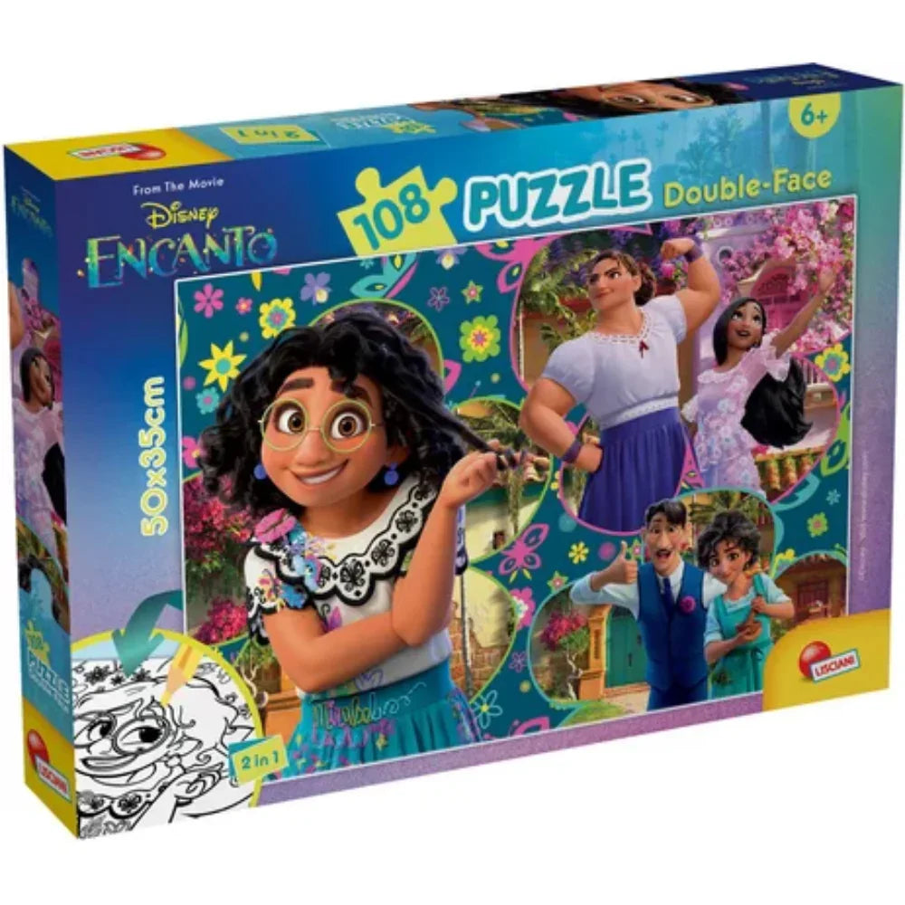 Lisciani Encanto Double-Face Puzzle - 108 Pieces - Toys