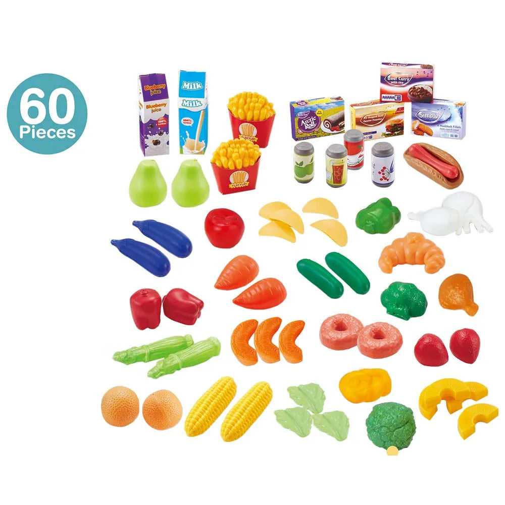 Delicious Food Play Set – 60 Pcs - Toys - For Baby
