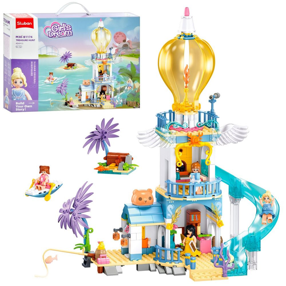 Sluban Girls Dream The High Landers Light House - 404Pcs