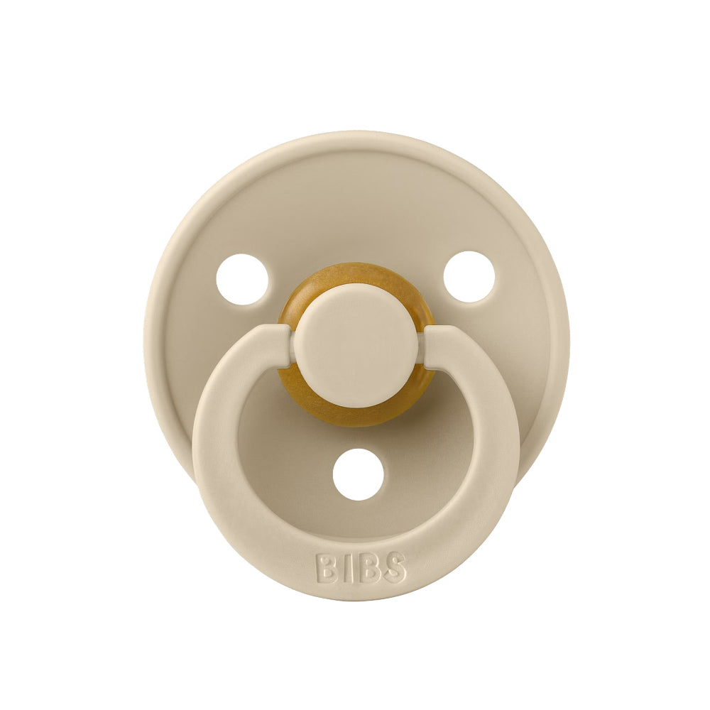 BIBS Pacifier Colour Latex Size 1 Anatomical Vanilla-Flow Pack