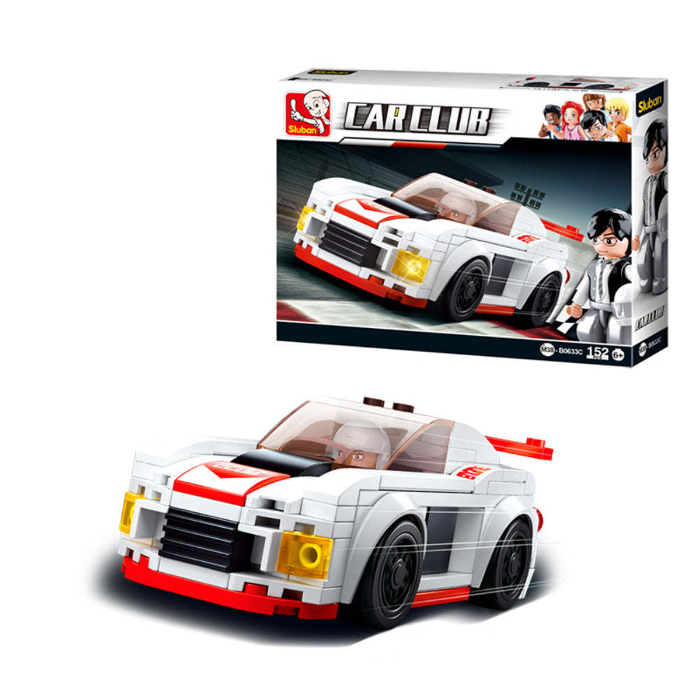 Sluban Car Club Knight Racing Car Blocks Set - 152Pcs - Toys