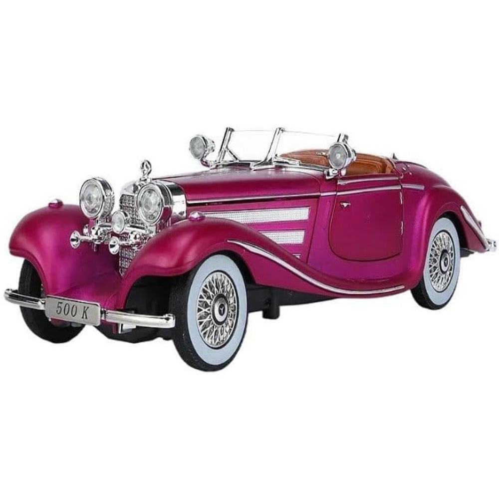 Die-Cast Classic Car – Fuchsia Mercedes