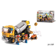 Sluban Town Construction Concrete Mixer Truck Building Blocks Set - 248 Pcs