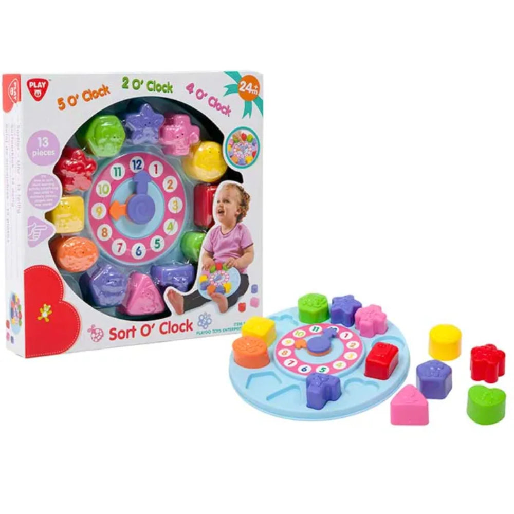 PlayGo Sort O’ Clock – Educational Shape Sorting Toy - Toys