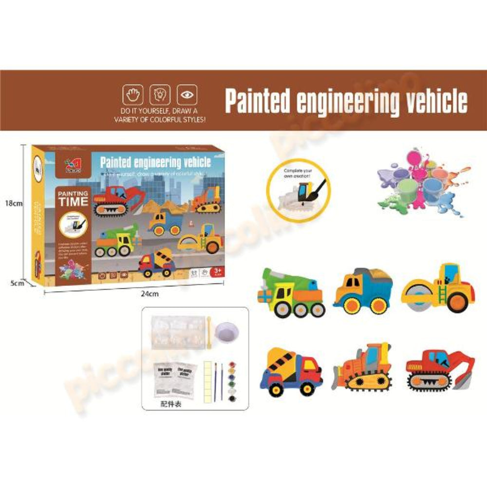 Painting Engineering Vehicle Set