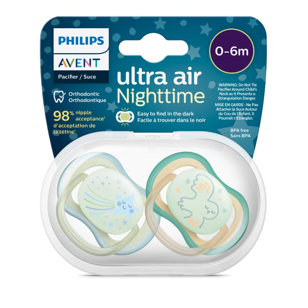Philips Avent Ultra Air Nighttime Pacifier 0-6m
