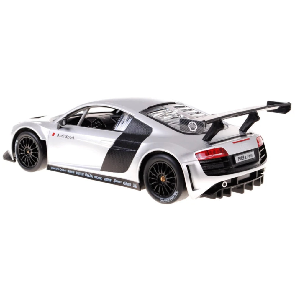 Audi R8 with Remote Control Car in Sleek Silver