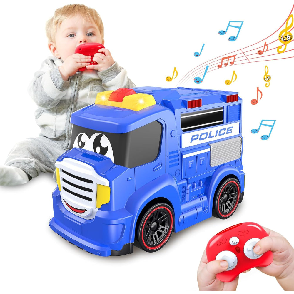 City Service R/C Police Truck – Interactive Light & Sound Vehicle