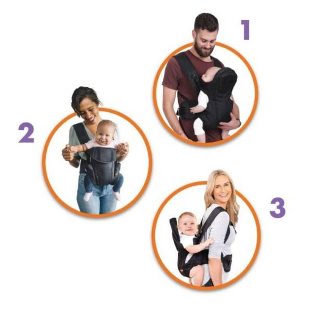 Dreambaby Manhattan 3-in-1 Carrier - Black