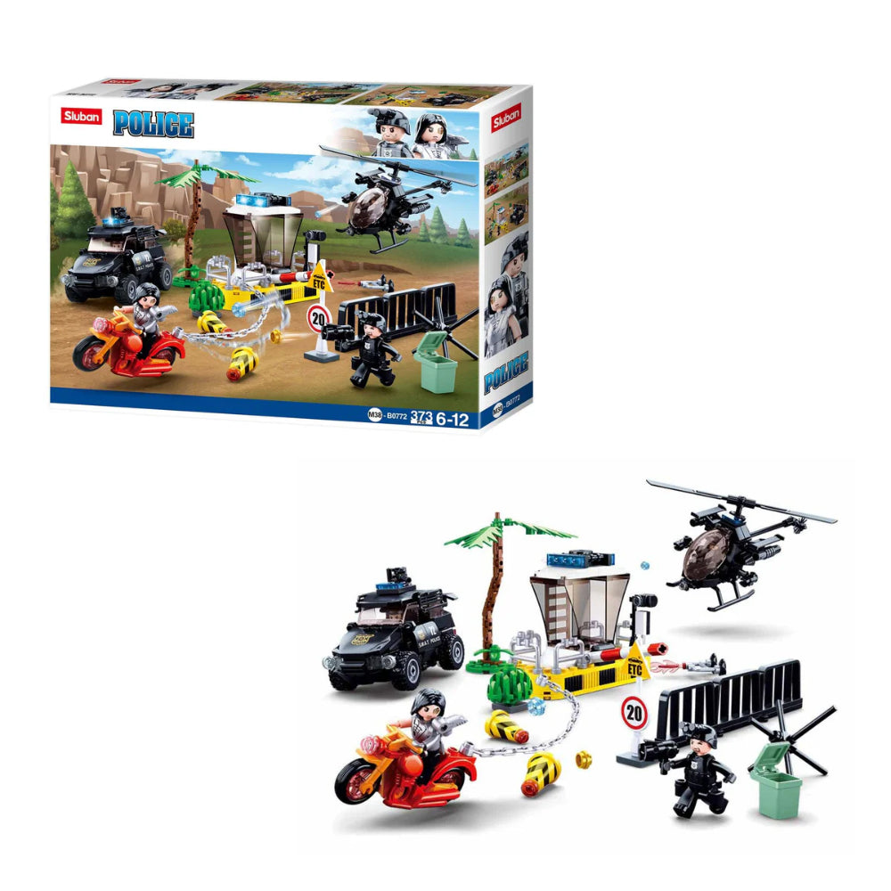Sluban Police Den Attack Building Blocks – 830 Pieces - Toys