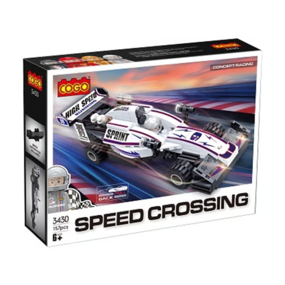 Cogo Race Car Building Block Set – 157 Pcs