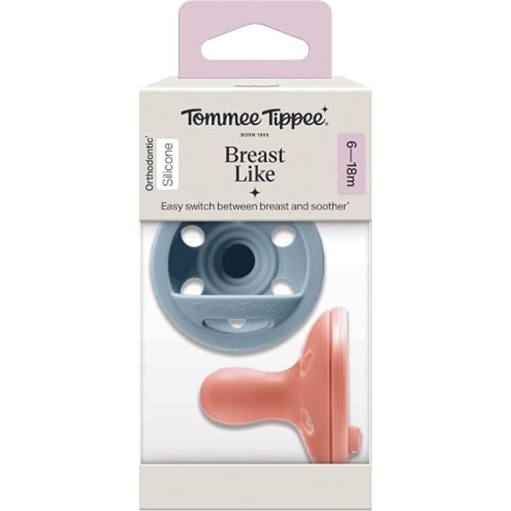 Tommee Tippee Breast-Like Soother 6-18m – Pack of 2