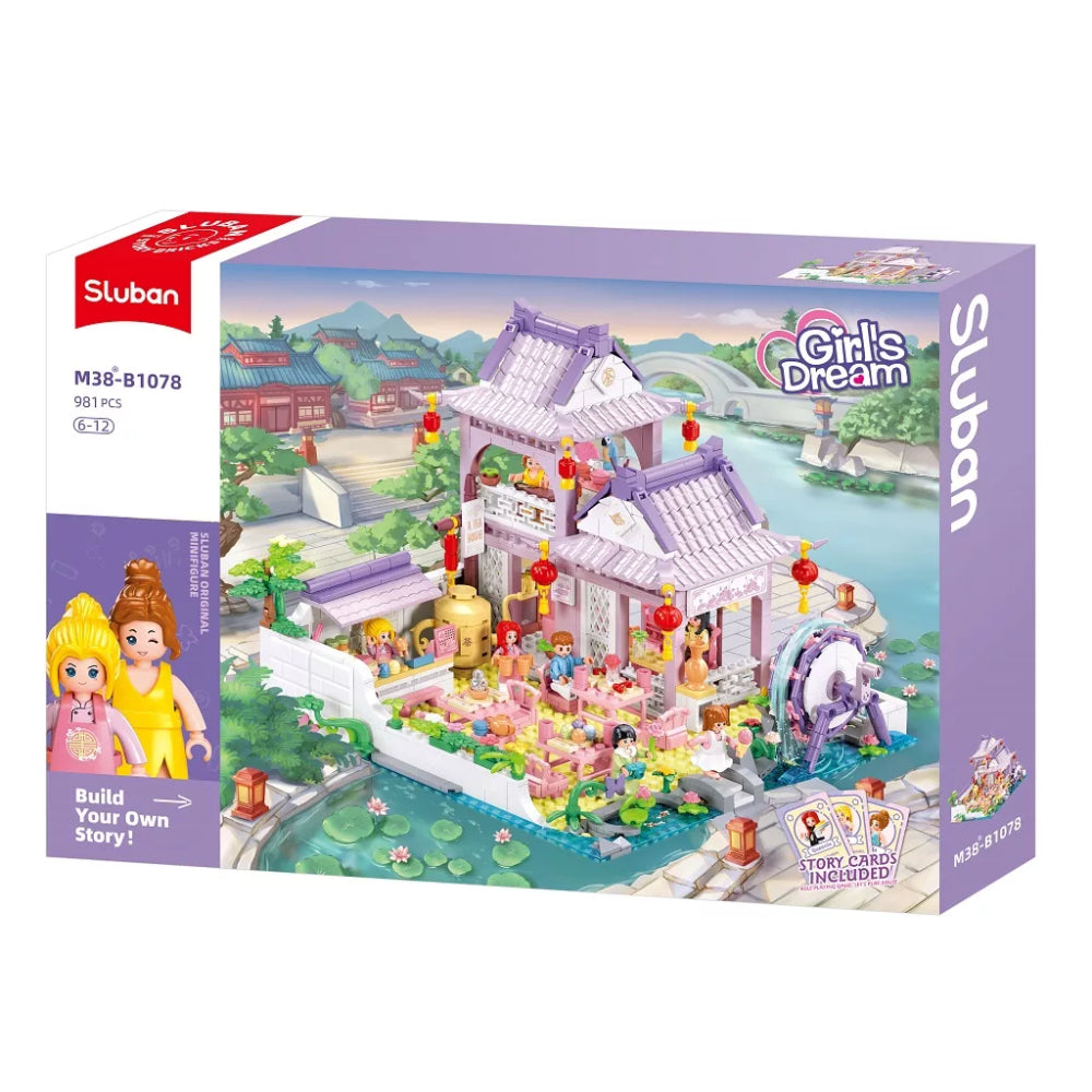 Sluban Girls Dream Asian Dream Palace Blocks Set - 981Pcs