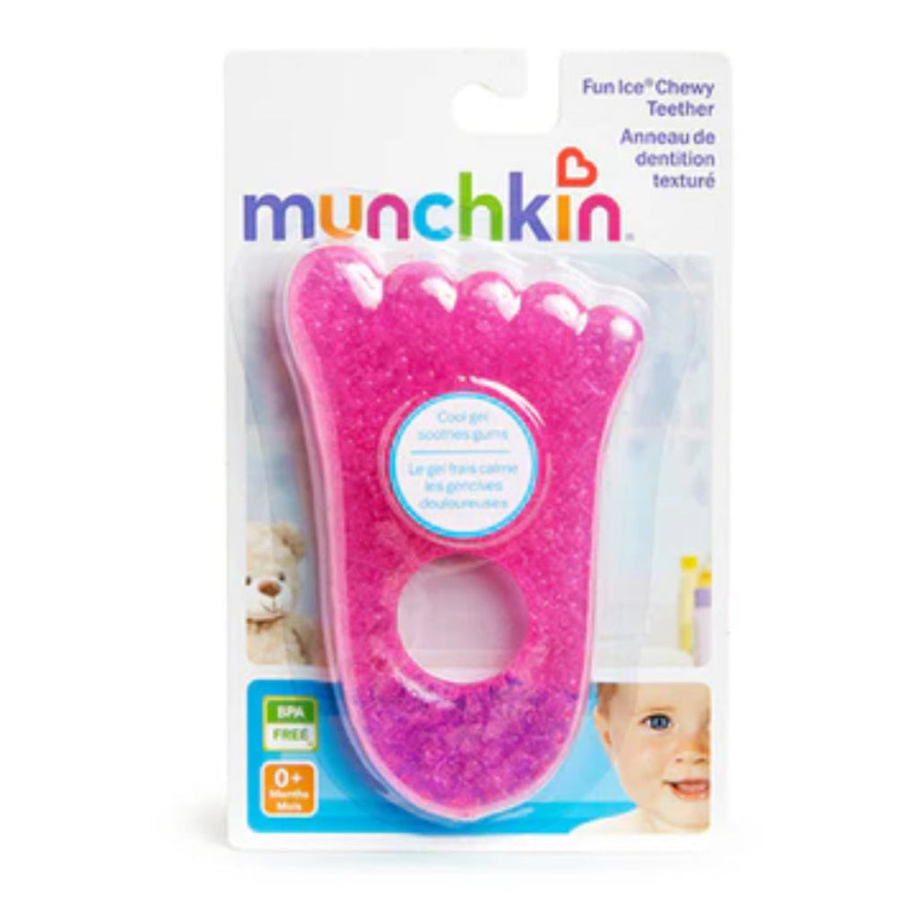 Munchkin Fun Ice® Foot Chewy Teether - Pink