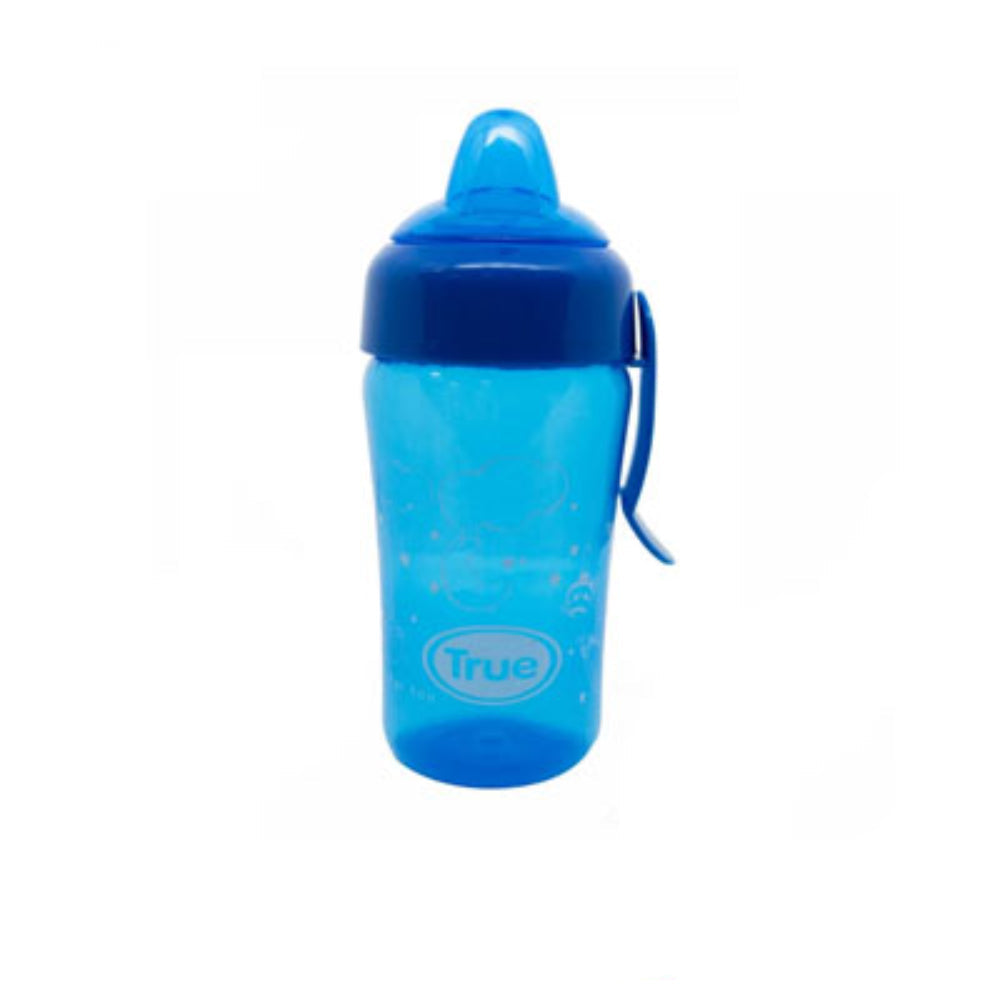 True Gold Training Cup with Silicone Straw – 300ml Blue
