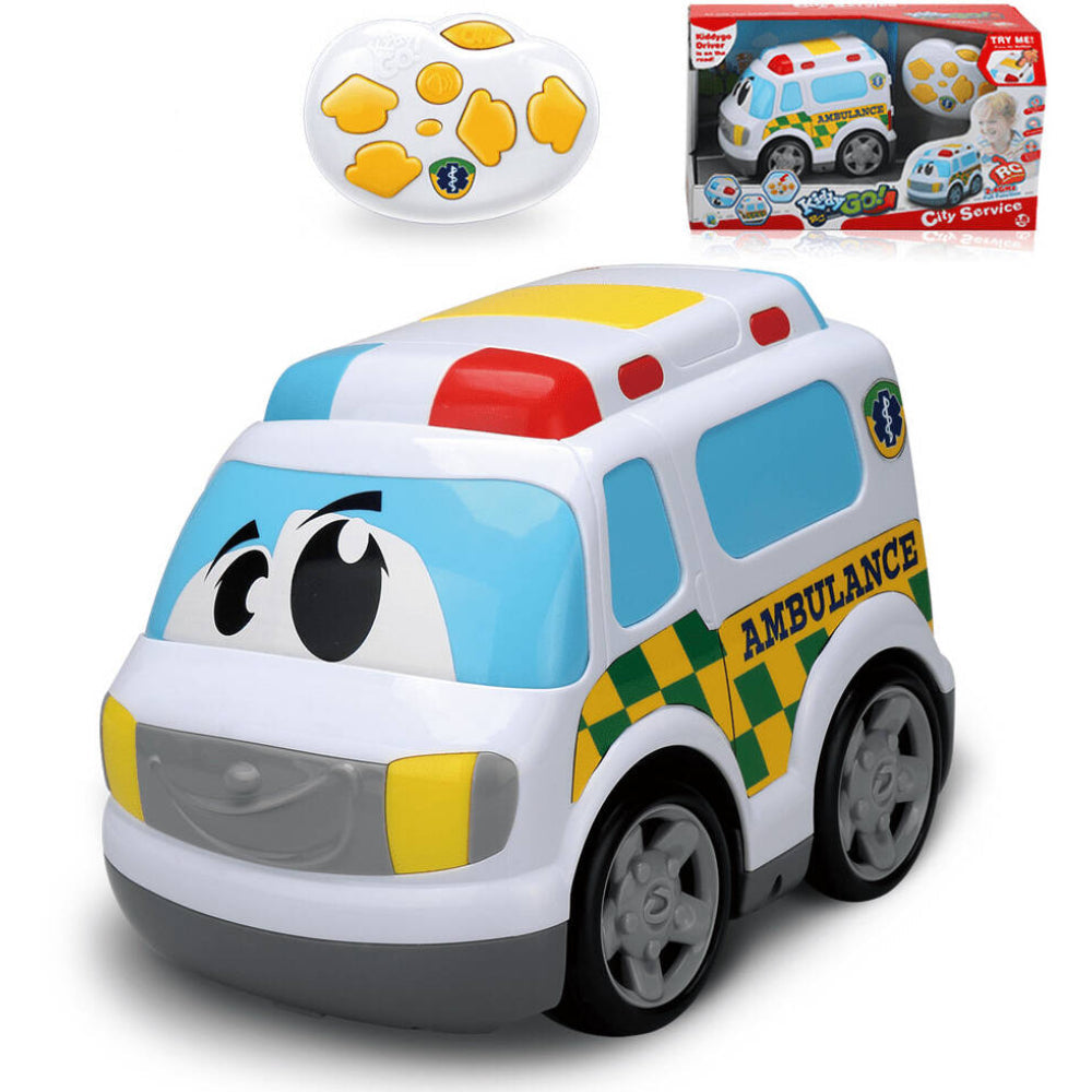 City Service Ambulance 19Cm 4CH R/C Car - Toys - OKO