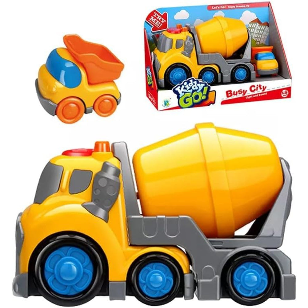 City Service Cement Mixer Truck – Light & Sound (31 cm) - Toys - OKO
