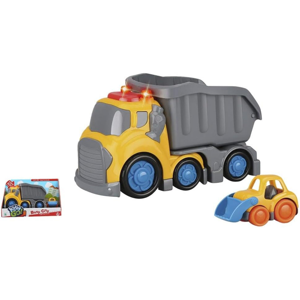 City Service Dump Truck – Light & Sound (31 cm) - Toys - OKO