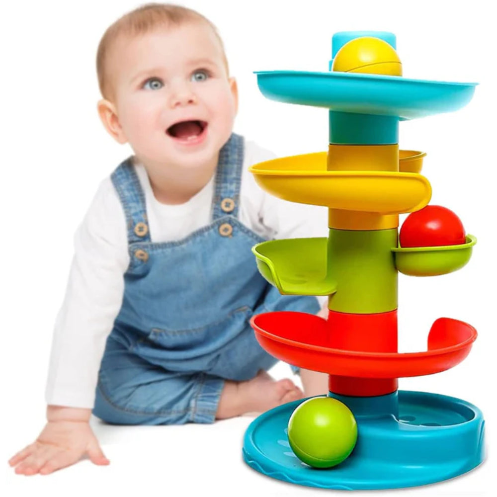 PlayGo Twirly Ball Tower – Endless Rolling Fun!