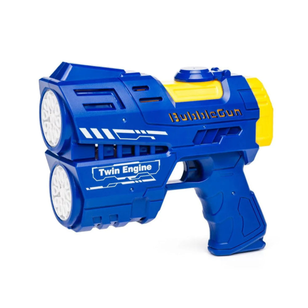 Automatic Bubble Machine Toy Gun – Blue (20 Holes)