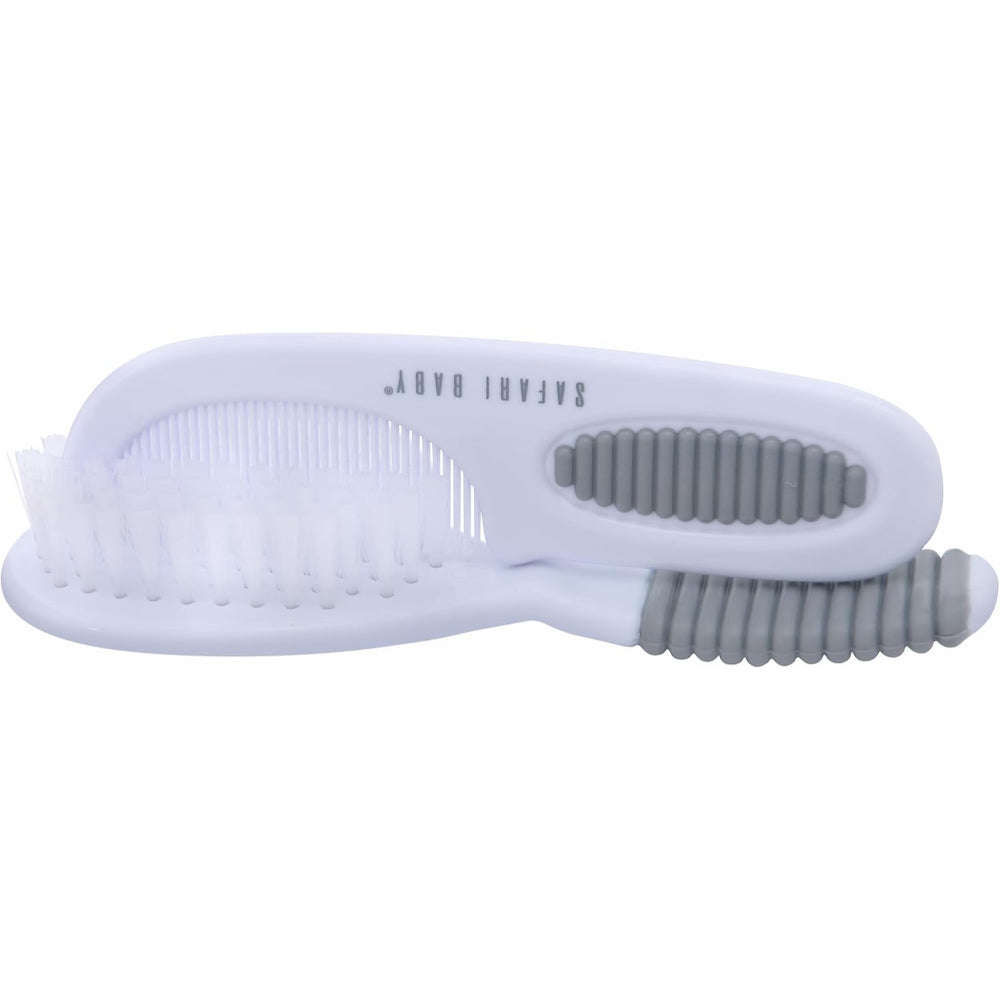 Safari Baby Brush & Comb Set – Grey