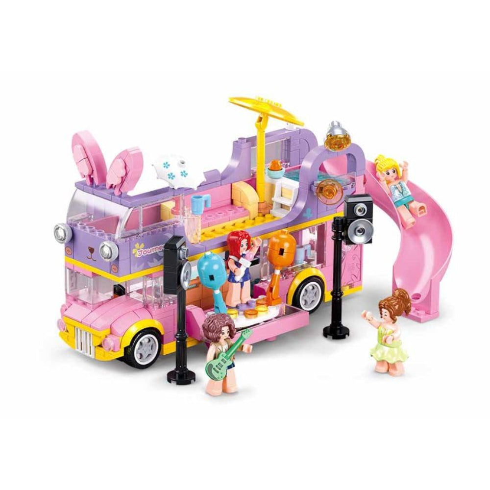 Sluban Girls Dream Happy Party Bus - 412Pcs