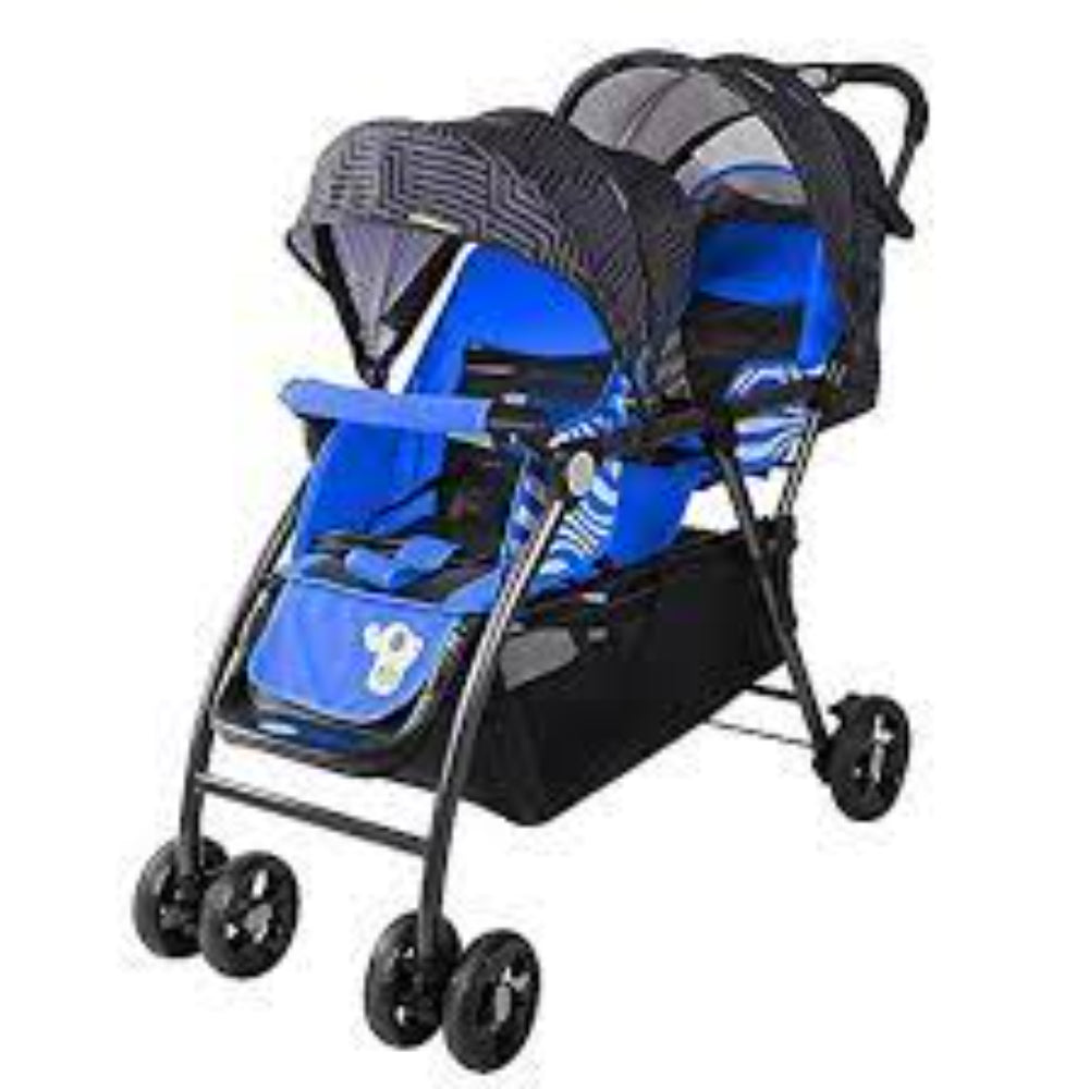 Twin Stroller – Blue