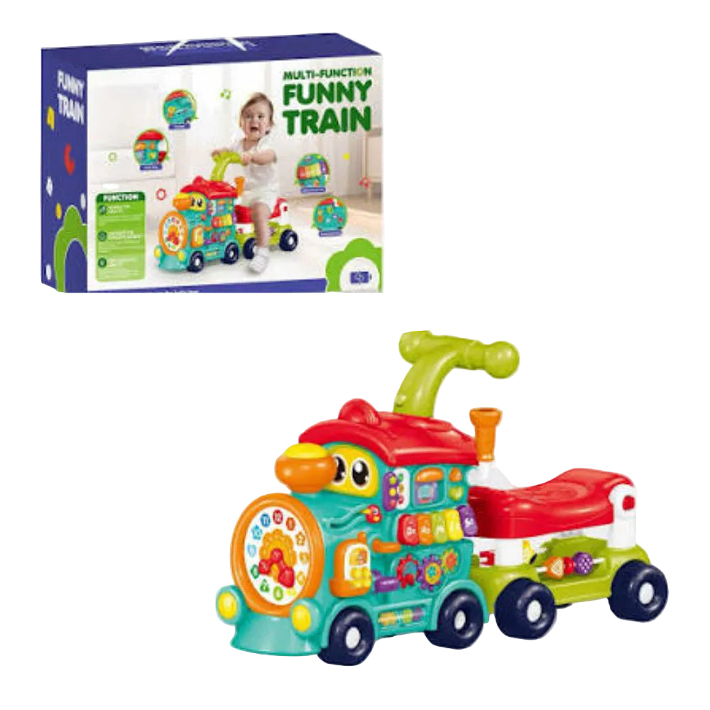Multi-Function Funny Train 5-in-1 – Green & Red