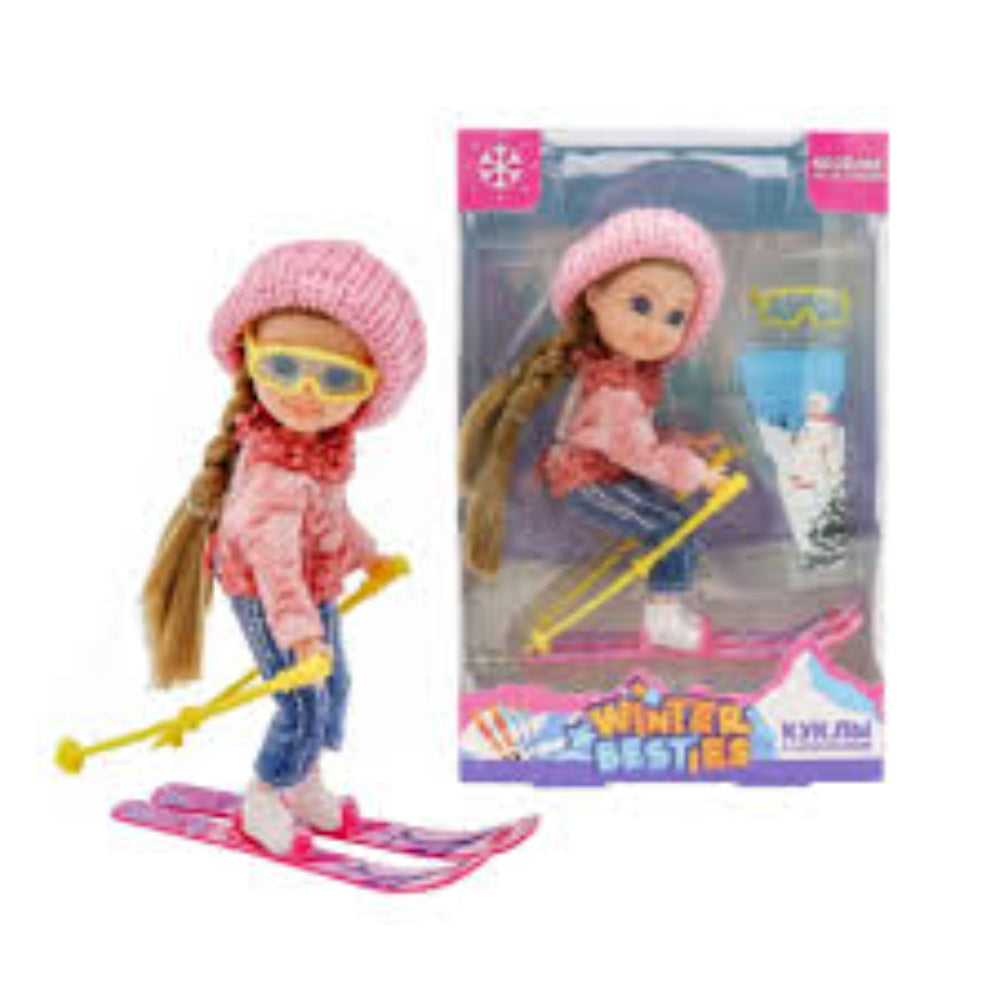 Nini Love Winter Ski Doll – Pink Hat