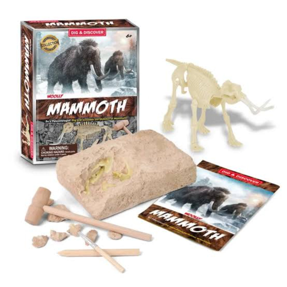 Dig & Discover Woolly Mammoth Skeleton Excavation Kit