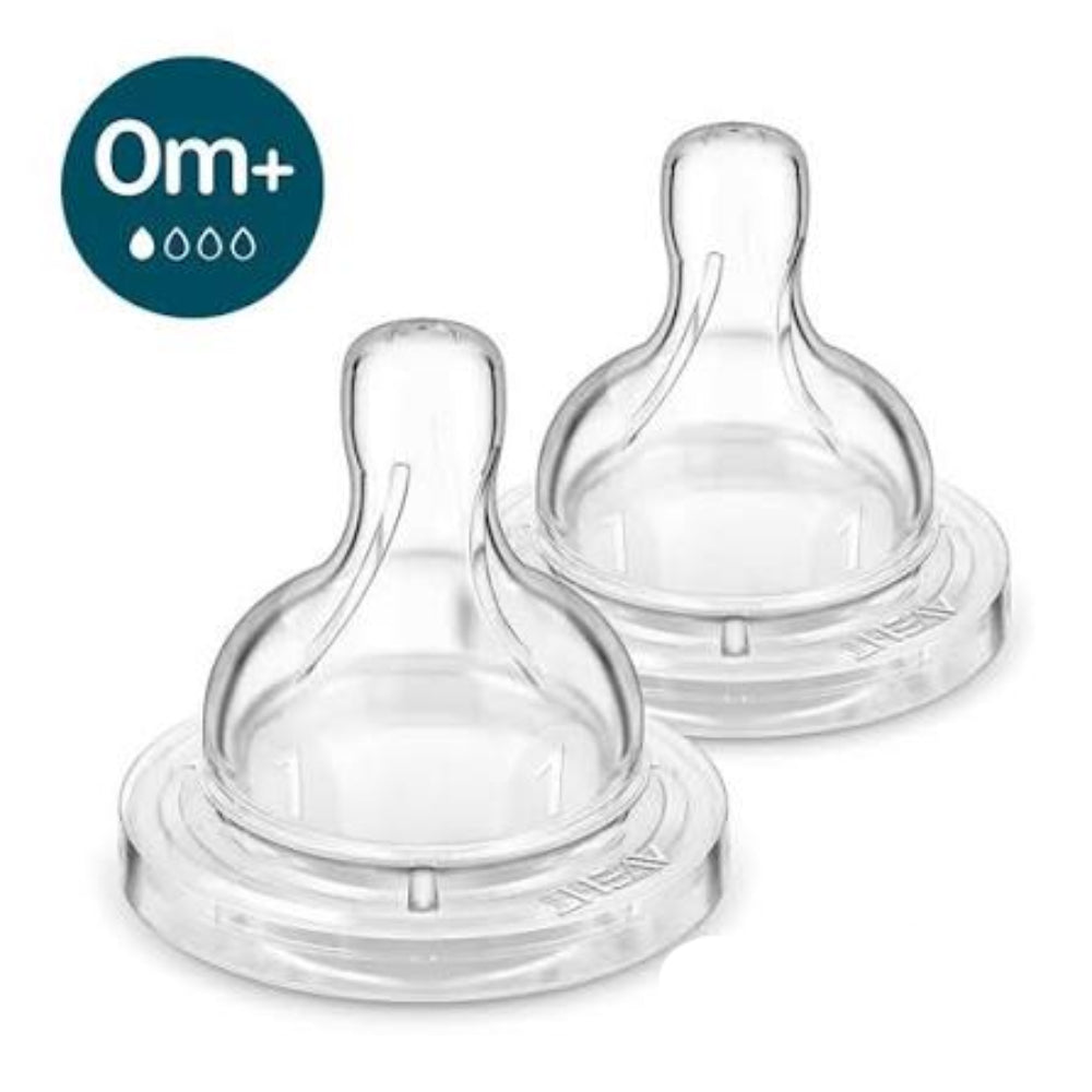 Philips Avent Anti-colic Teats 0m+ Flow 1 - Baby Essentials