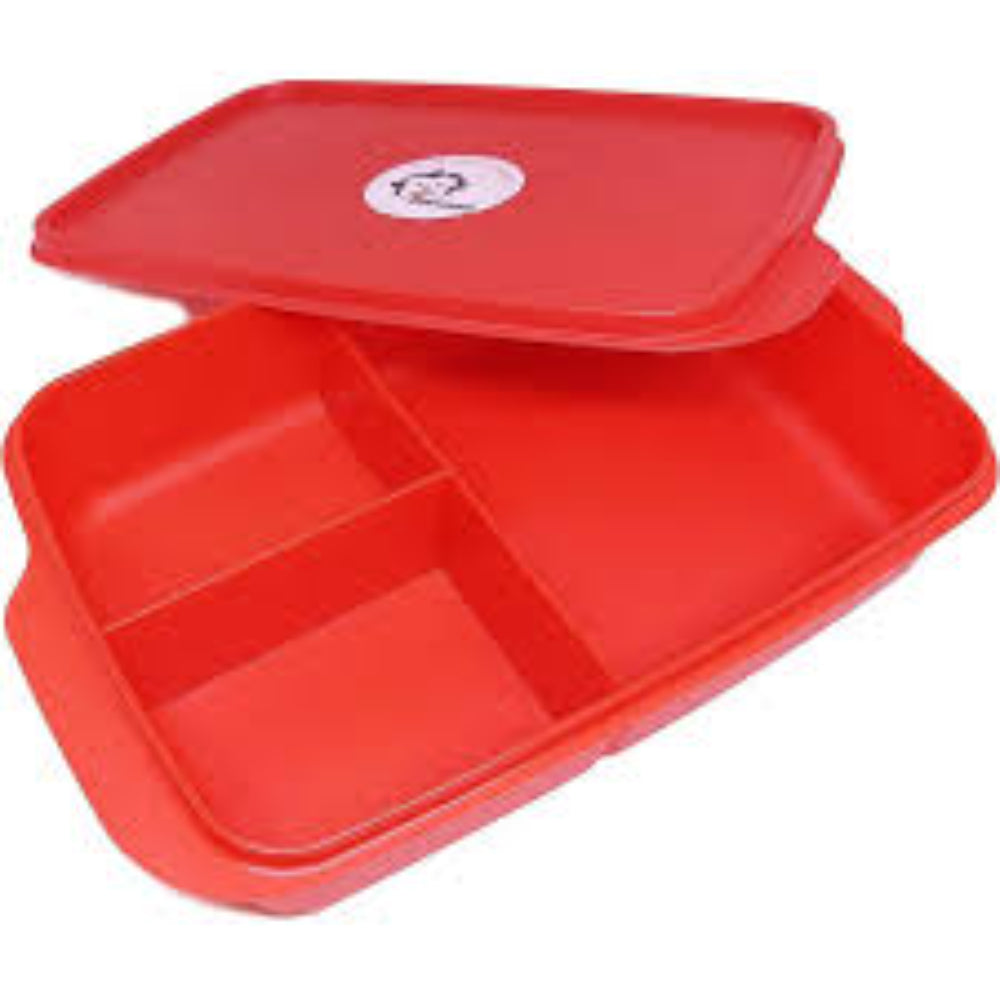 Banana Divided Lunch Box – 1 L (Red)