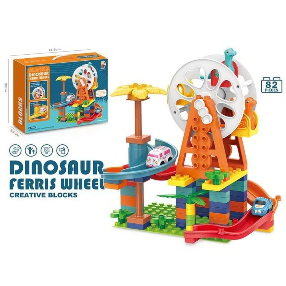Dinosaur Ferris Wheel Building Block Set – 82 Pcs - Toys - OKO