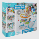 Infant To Toddler Rocker Dining Chair 3in1 (Blue) - Ourkids - OKO