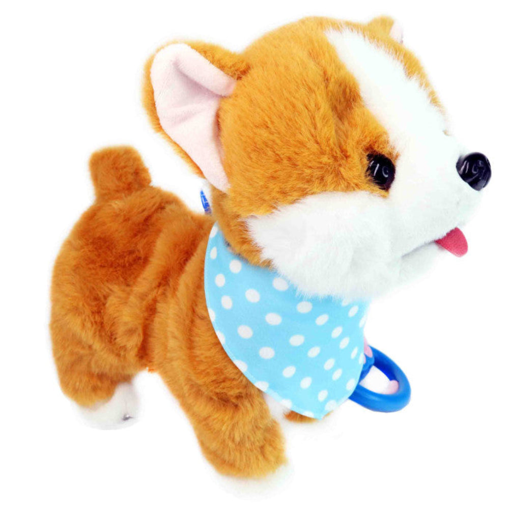 Plush Electronic Walking Corgi Toy