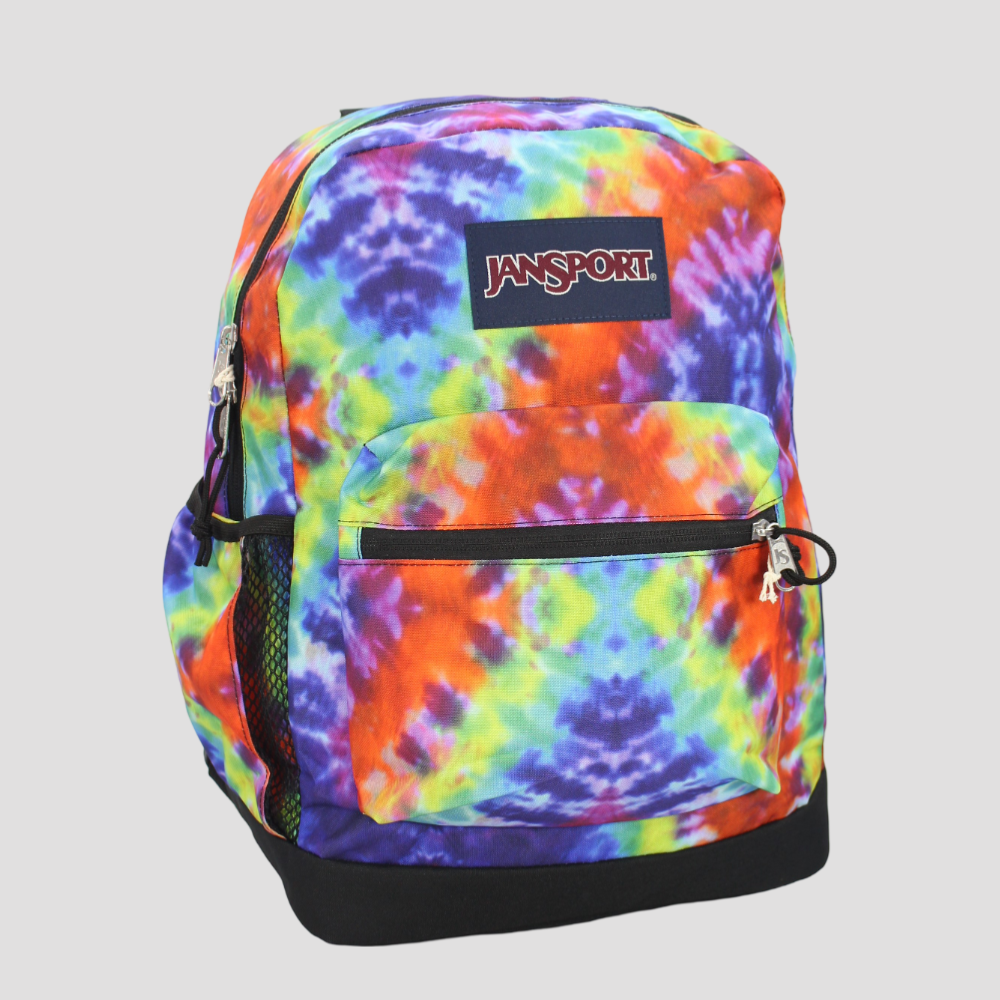 Jansport Red/Multi Hippie Days Cross Town Plus Backpack - Ourkids - Jansport