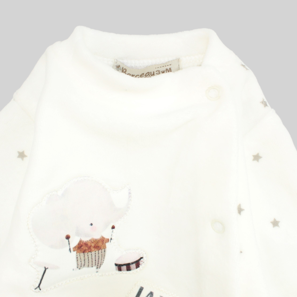 Jazz Friends Long-Sleeved Baby Footie - Ourkids - Berceau