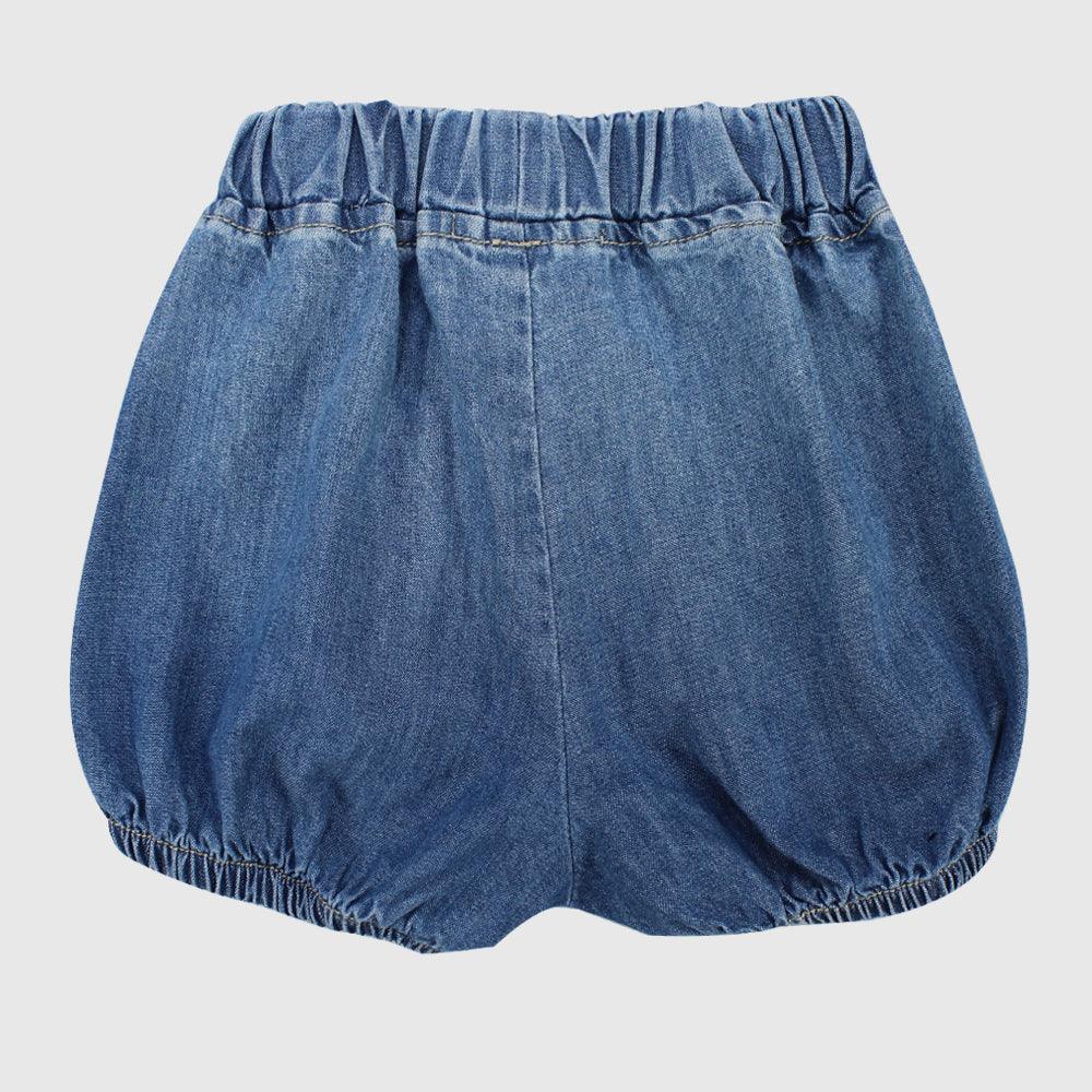 Jean Shorts With A Bow - Ourkids - Quokka