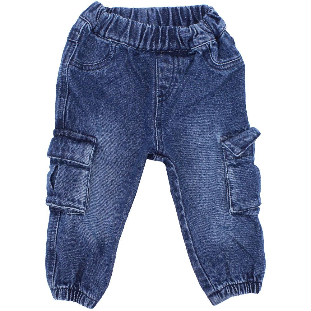 Jeans Cargo Pants - Ourkids - Pompelo