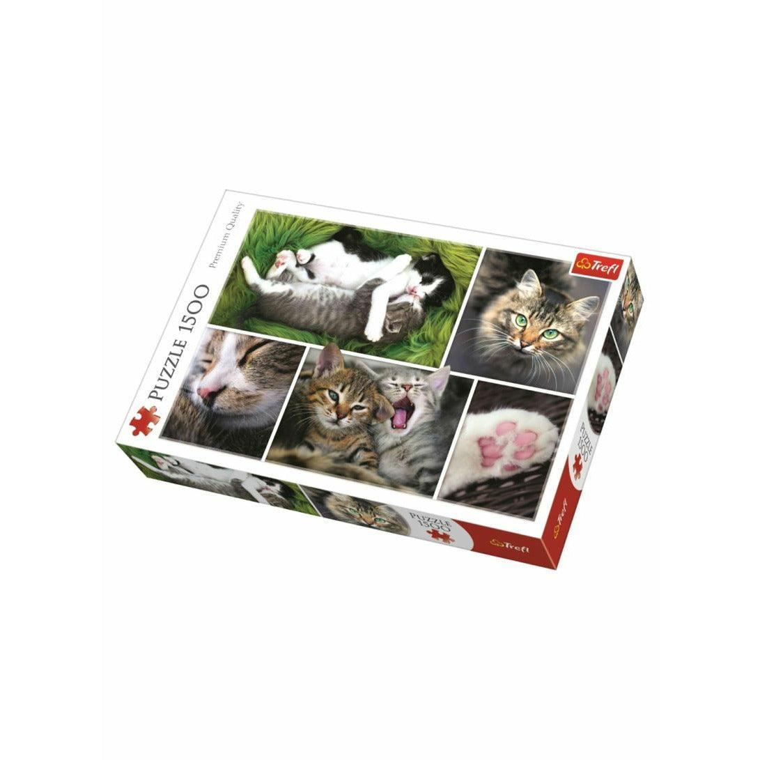 Jigsaw Puzzle Just Cat Things Collage, 1500 Piece - Ourkids - Trefl
