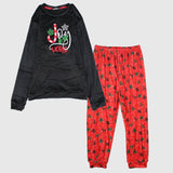 Joy To The World Long-Sleeved Fleeced Pajama For Parents - Ourkids - CUDDLES