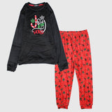 Joy To The World Long-Sleeved Fleeced Pajama - Ourkids - CUDDLES