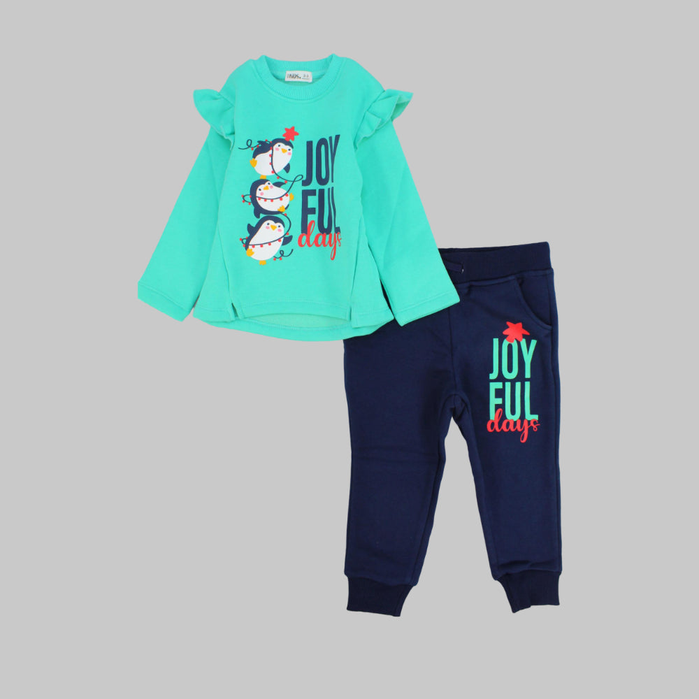 Joyful Days Long-Sleeved Fleeced Pajama - Ourkids - Ourkids