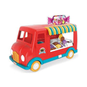 Kids' Fast Food Truck Playset – Pretend Play Toy with Music & Light (Red)