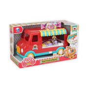 Kids' Fast Food Truck Playset – Pretend Play Toy with Music & Light (Red)