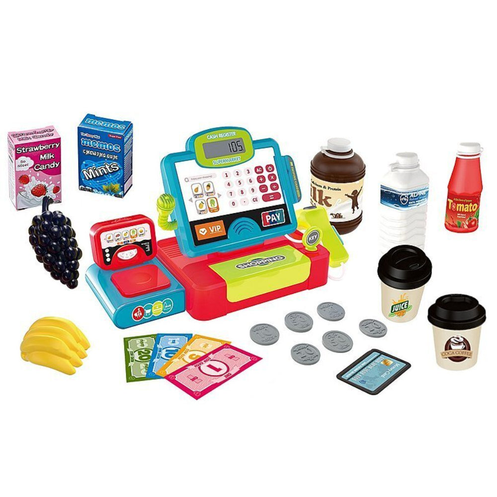 Children's Market and Cash Register Playset (Light & Sound)