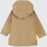 Khaki Unisex Long-Sleeved Waterproof Hooded Jacket - Ourkids - Playmore