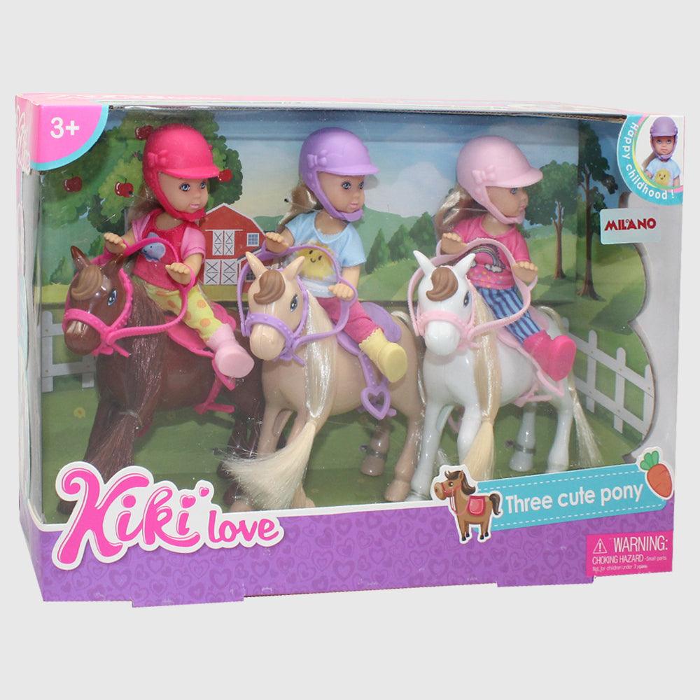 Kiki Love Doll Set - Three Cute Pony - Ourkids - Kiki Love