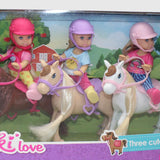 Kiki Love Doll Set - Three Cute Pony - Ourkids - Kiki Love