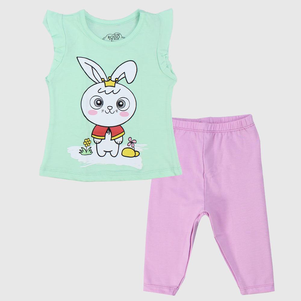 King Bunny Sleeveless Pajama - Ourkids - Rosso